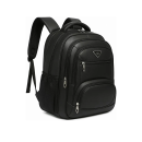 MOCHILA VIAGEM AVIÃO COURO SINTÊTICO PRETA - personalização em 1 cor